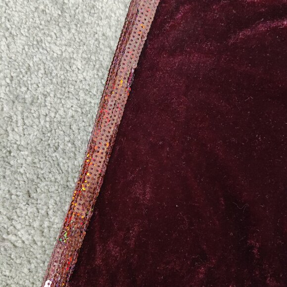 Guess Kids Girls Leggings Size 8 Red Velvet Embellished Pull On Stylish Elegant - Picture 3 of 5